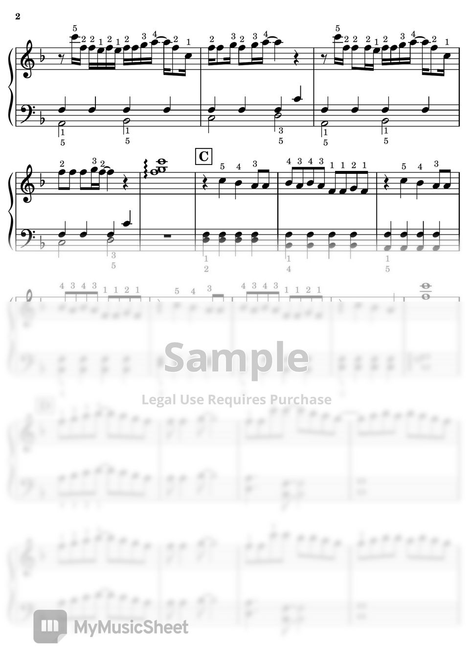 RAPWIMPS - 【Easy】Grand Escape from movie "Weathering with You" ("Weathering with You") by Piano teacher's Score