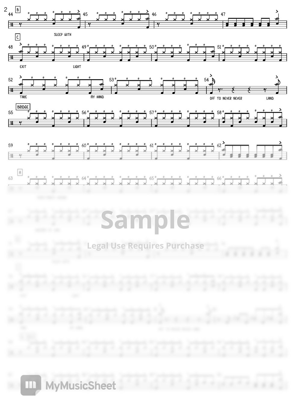 Metalica - Enter Sandman (Drum pdf) by anidrum