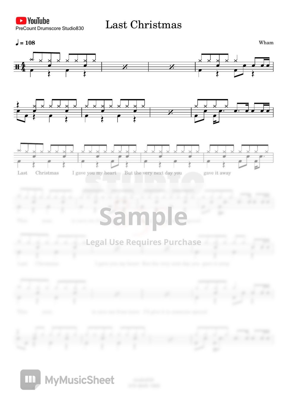 Wham Last Christmas Sheets by Studio830