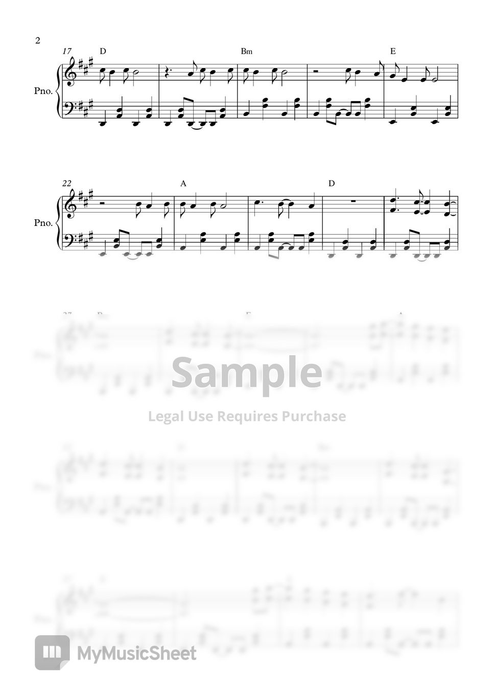 Harry styles as it was partitura by pianoinu