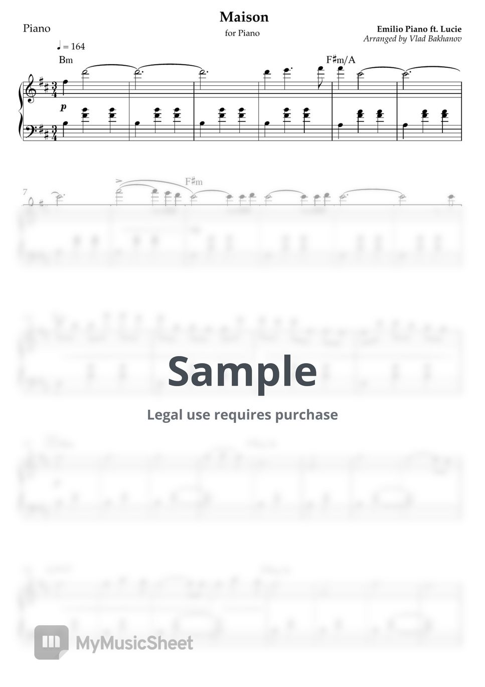 Emilio Piano ft. Lucie - Maison by Vlad Bakhanov