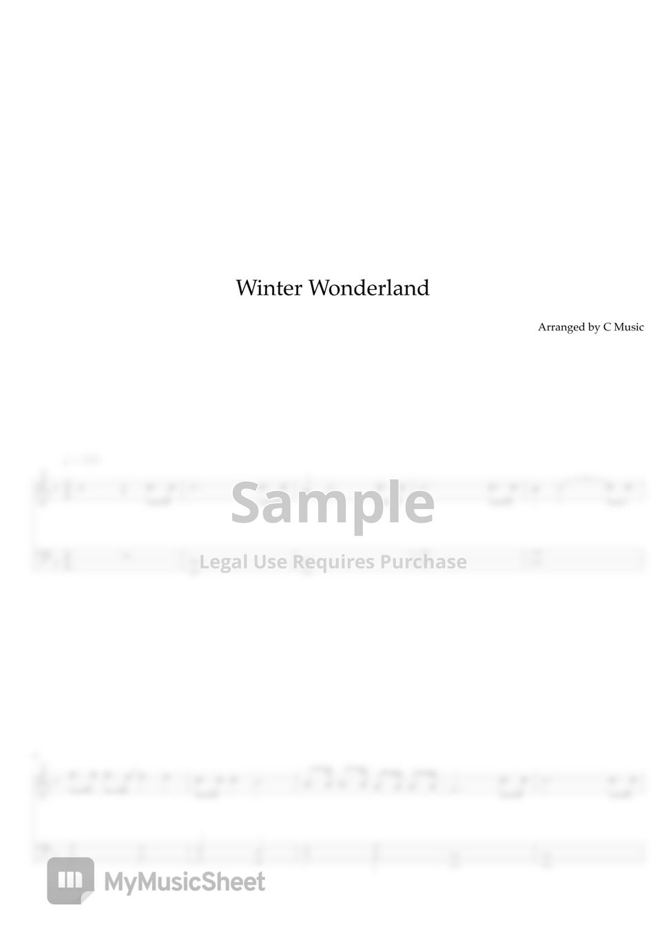 Felix Bernard - Winter Wonderland (Easy Version) by C Music