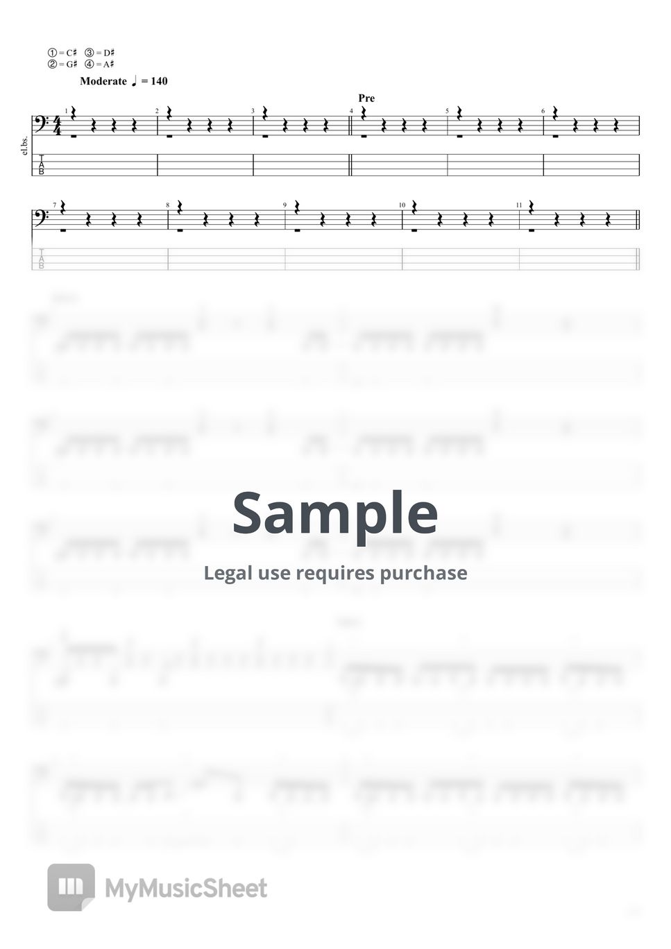 the Gazette - Blinding Hope bass tab Sheets by the Gazette