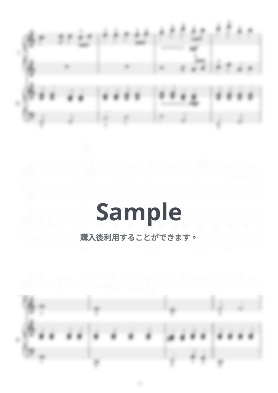 嵐 - ふるさと (ピアノ連弾/ショートサイズ) by norimaki
