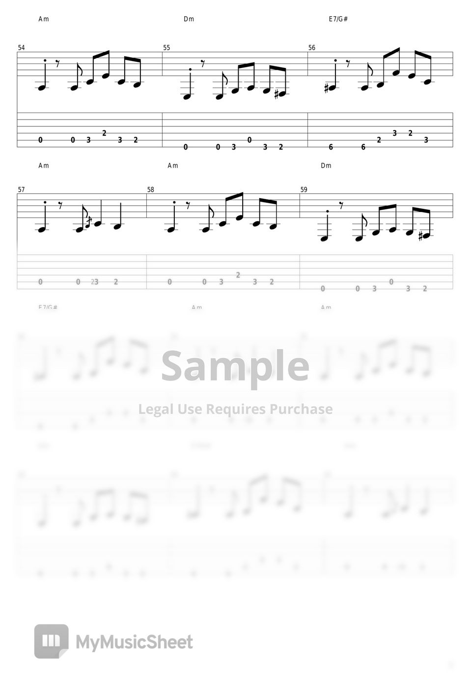 Måneskin - GOSSIP (Drop D Tuning) タブ+五線譜 by guitar Måneskin - GOSSIP (Drop D Tuning) タブ+五線譜 by guitar