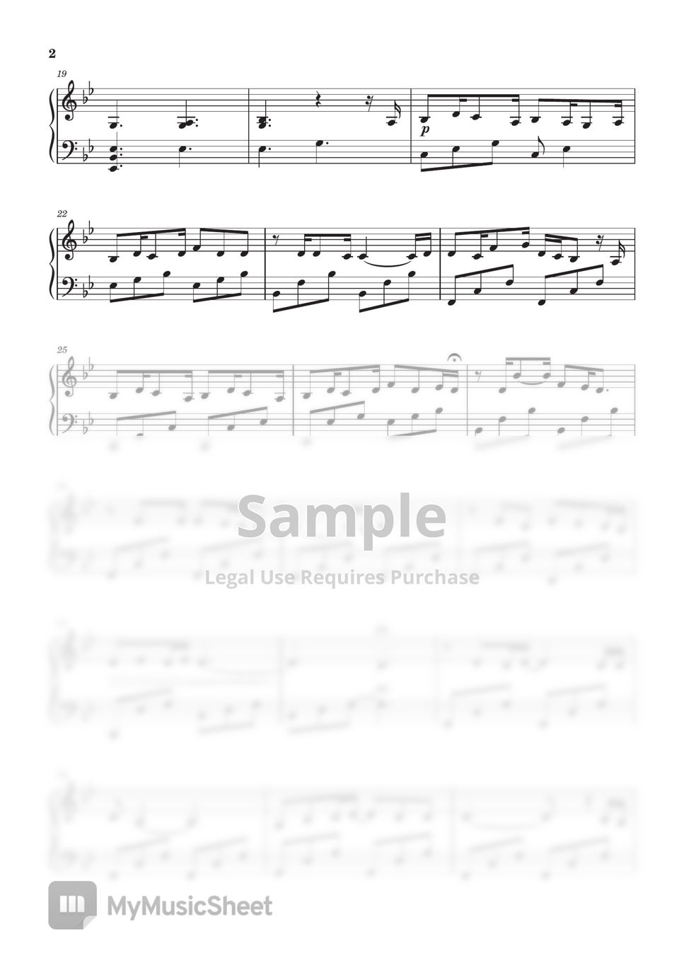 Aurora Runaway Piano solo Cover Sheet by Magdalena Galka