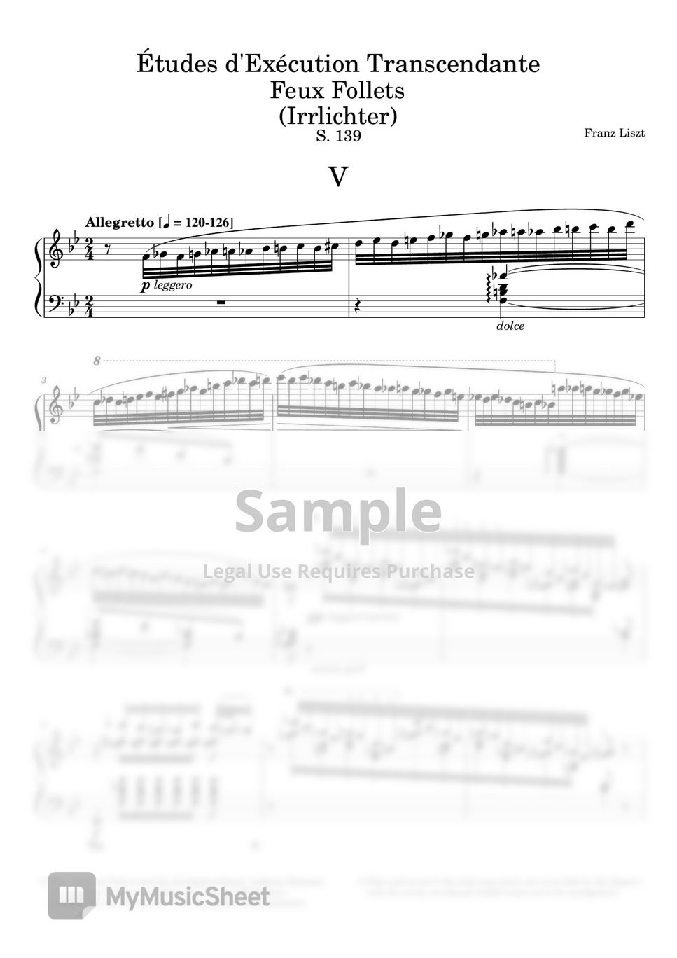 Liszt - Transcendental Études No.5 by Fortepian