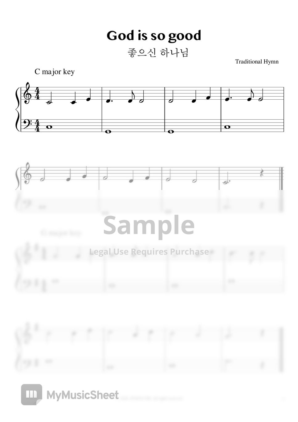 god-is-so-good-piano-beginner-level-both-hands-sheet-by-fmgm4u