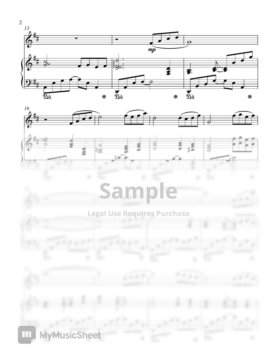 Alan Menken Beauty and the Beast for Flute solo and Piano