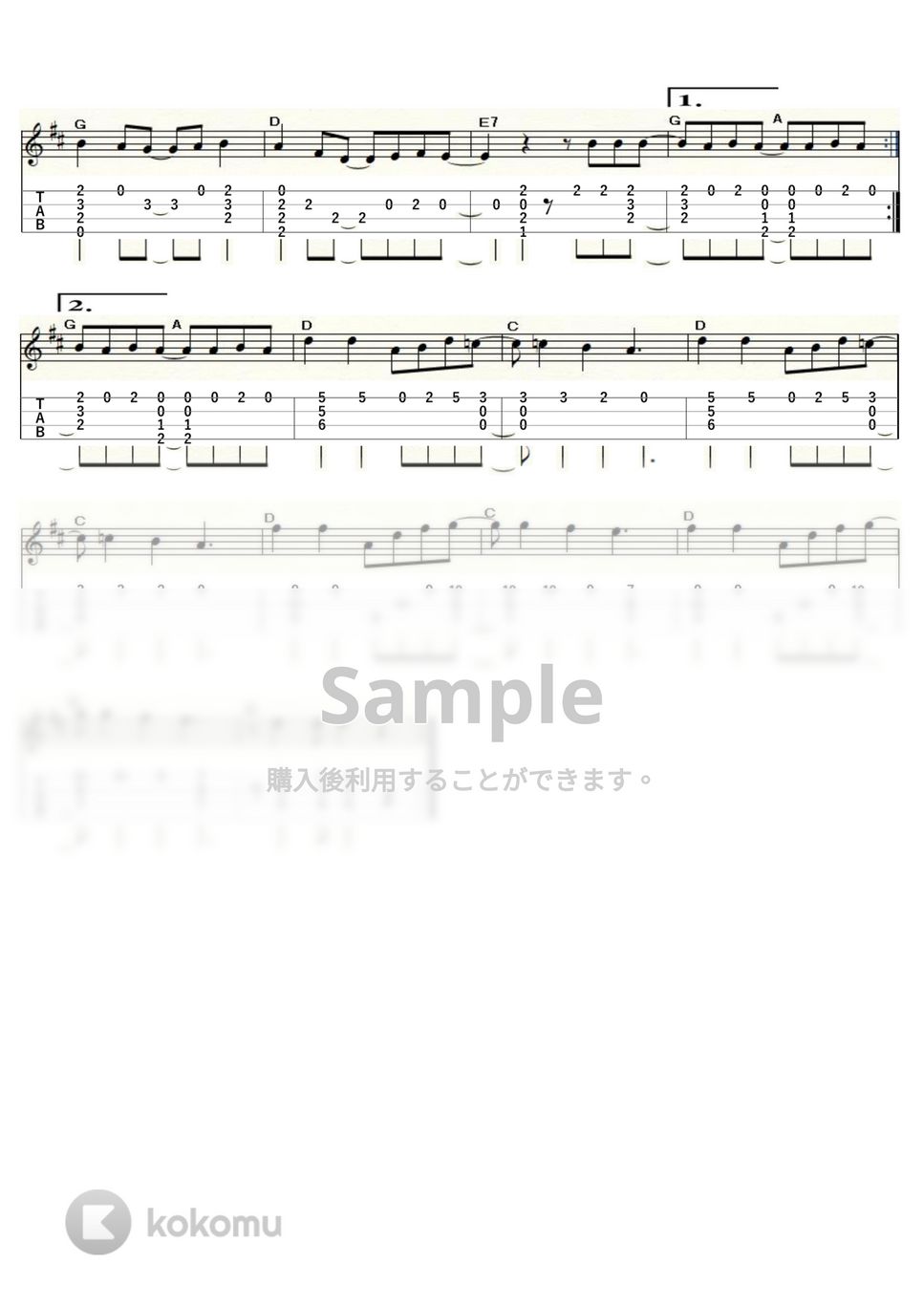 ミッシェル・ポルナレフ - シェリーに口づけ (ｳｸﾚﾚｿﾛ / High-G・Low-G / 中級) by ukulelepapa