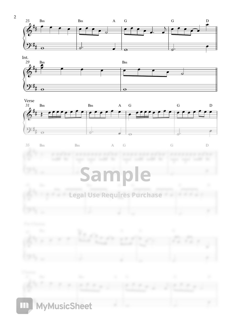 TXT, Anitta - Back for More (EASY PIANO SHEET) by Pianella Piano