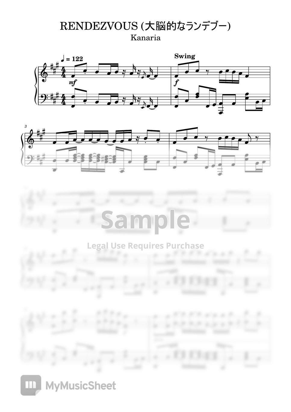 YOASOBI Rendezvous Sheets by oldfrenchguy