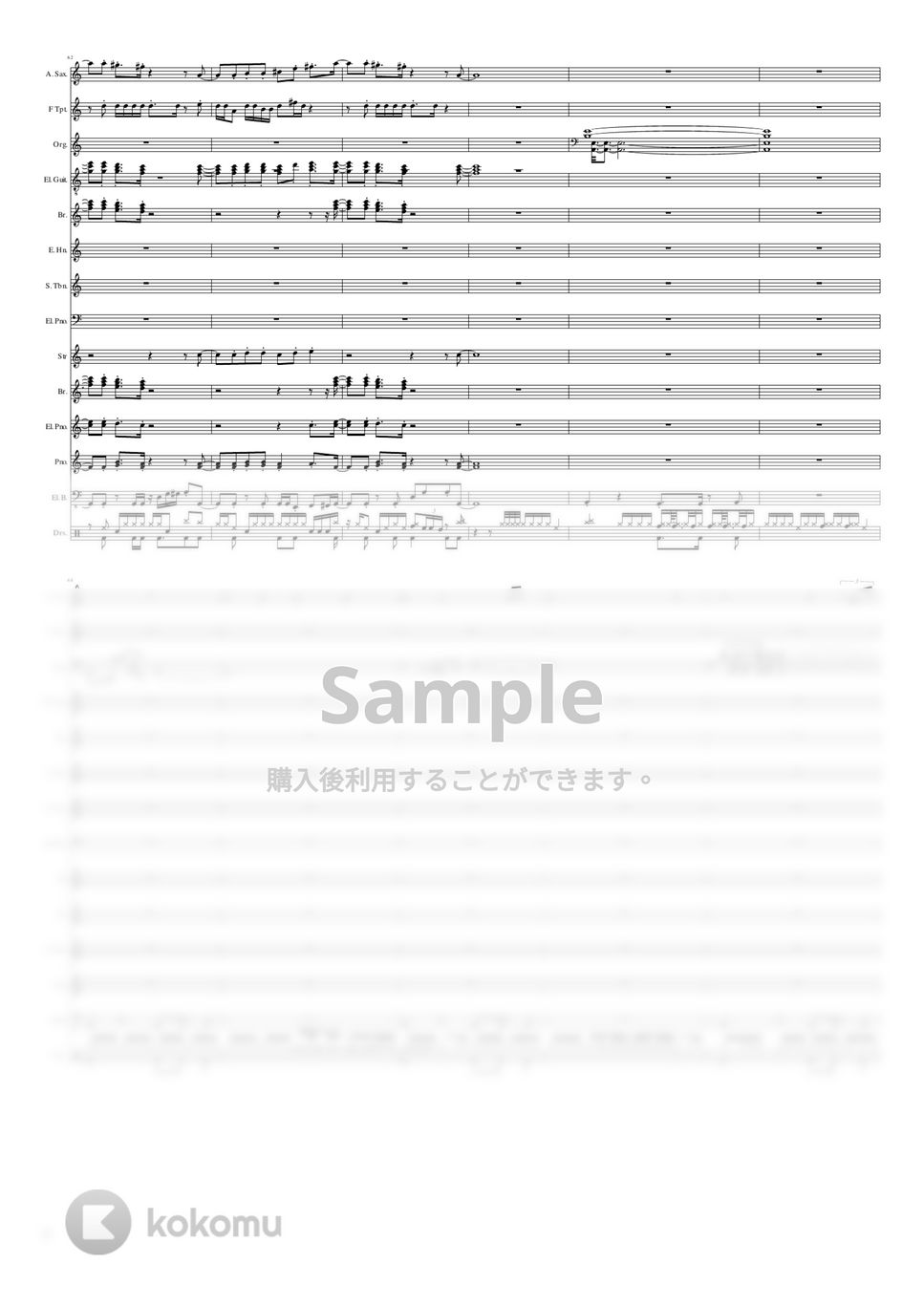 楽譜T-SQUARE 25th アニバーサリー 作曲：安藤正容 アルバム： Lucky Summer Lady リリース： 1978