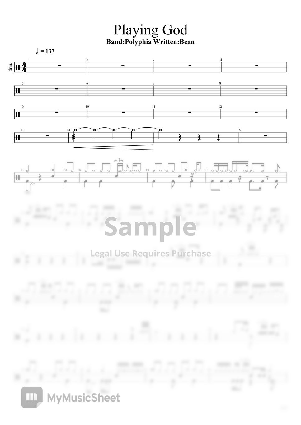 Playing God - Polyphia (WIP) Sheet music for Violin (Solo