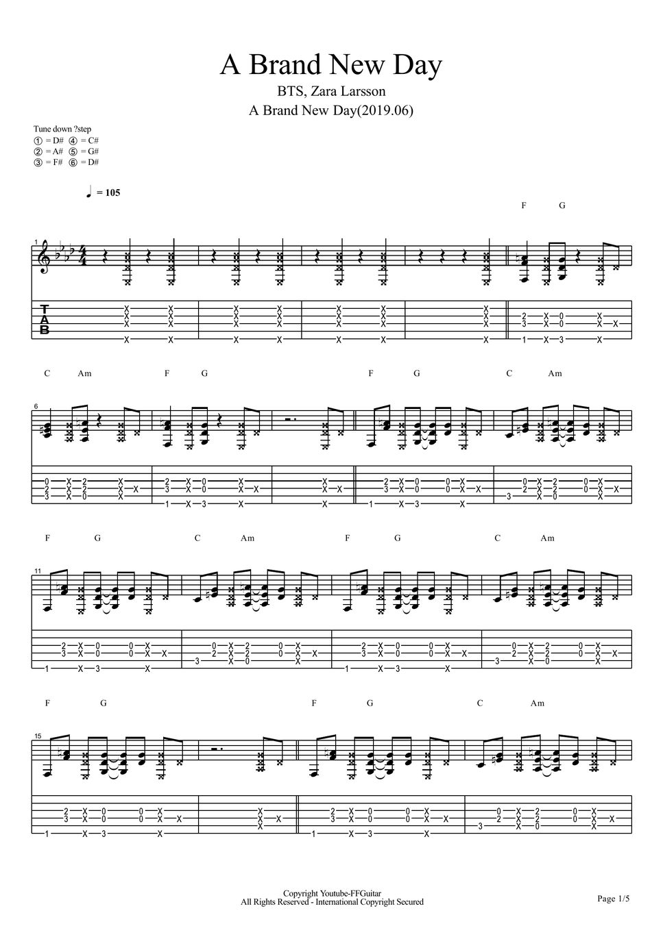 brand new day guitar chords
