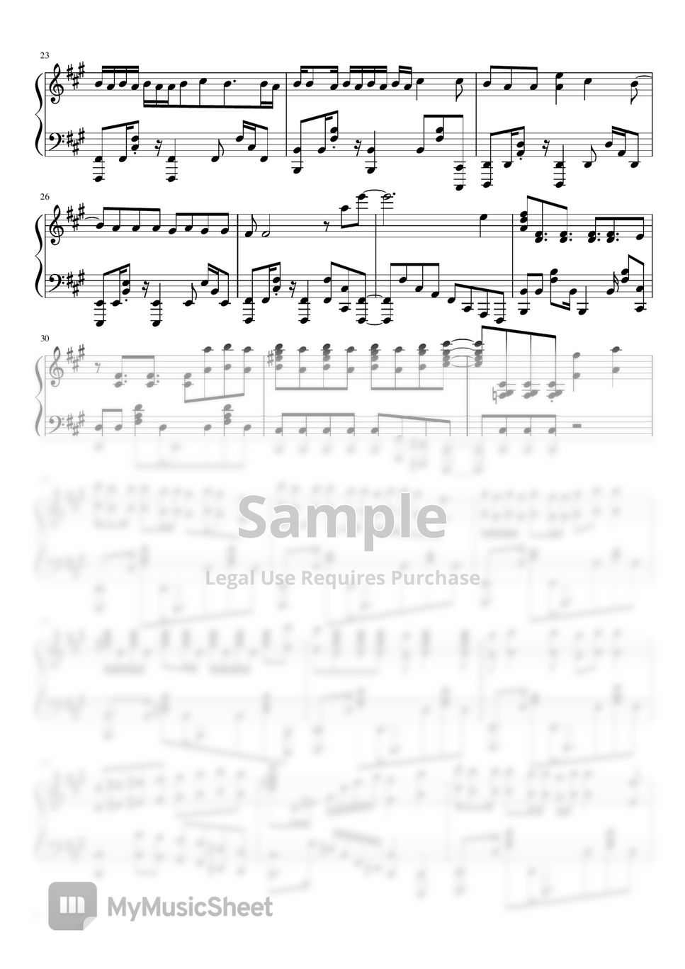 Domestic Na Kanojo OP – Fonzi M Sheet music for Piano (Solo)