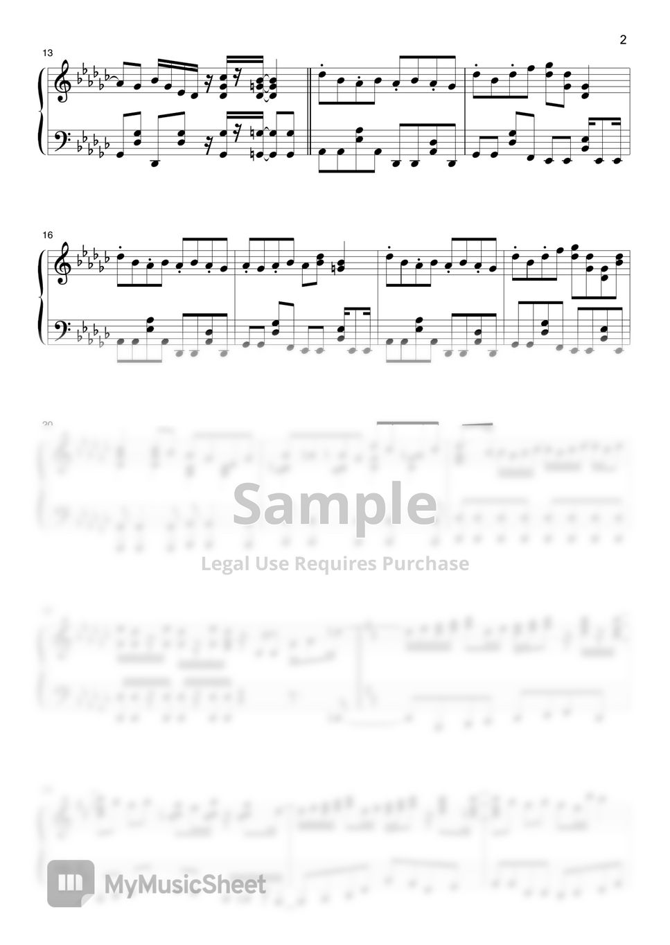 Sumika shake shake sheets by theta piano