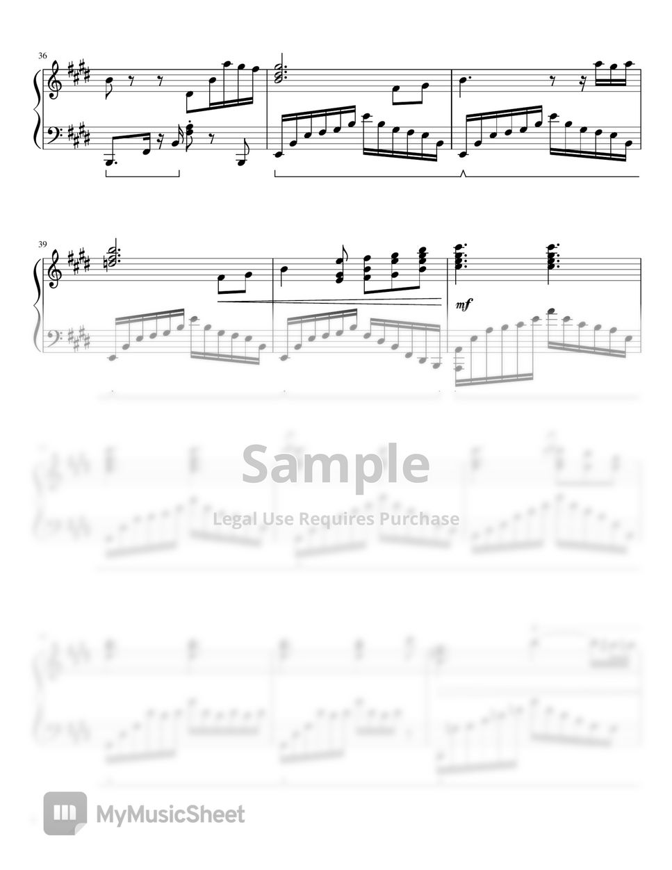 原神 - Moon in One's Cup (Genshin Impact OST - For Piano Solo) by poon