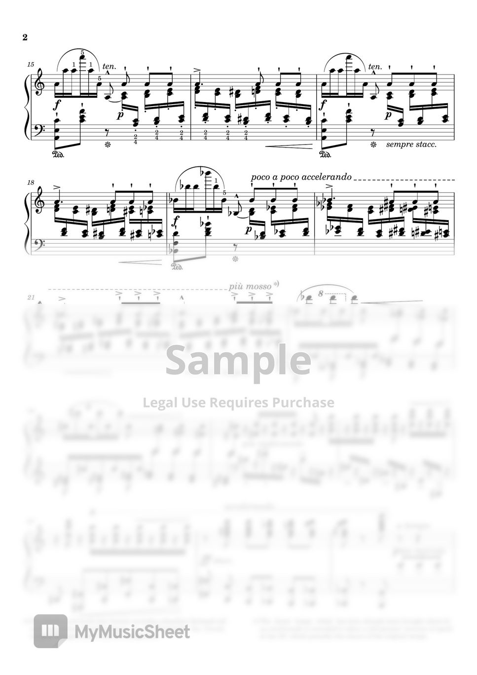 Liszt - Liszt - Transcendental Études No.2 by Fortepian