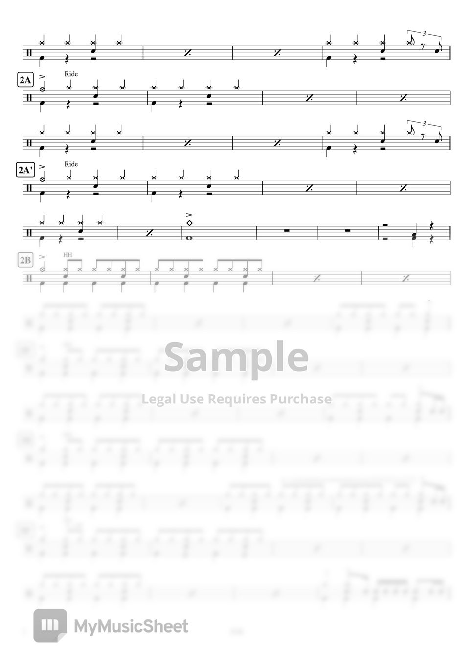 GLIM SPANKY - Shousou / 焦燥 by Cookai's J-pop Drum sheet music!!!