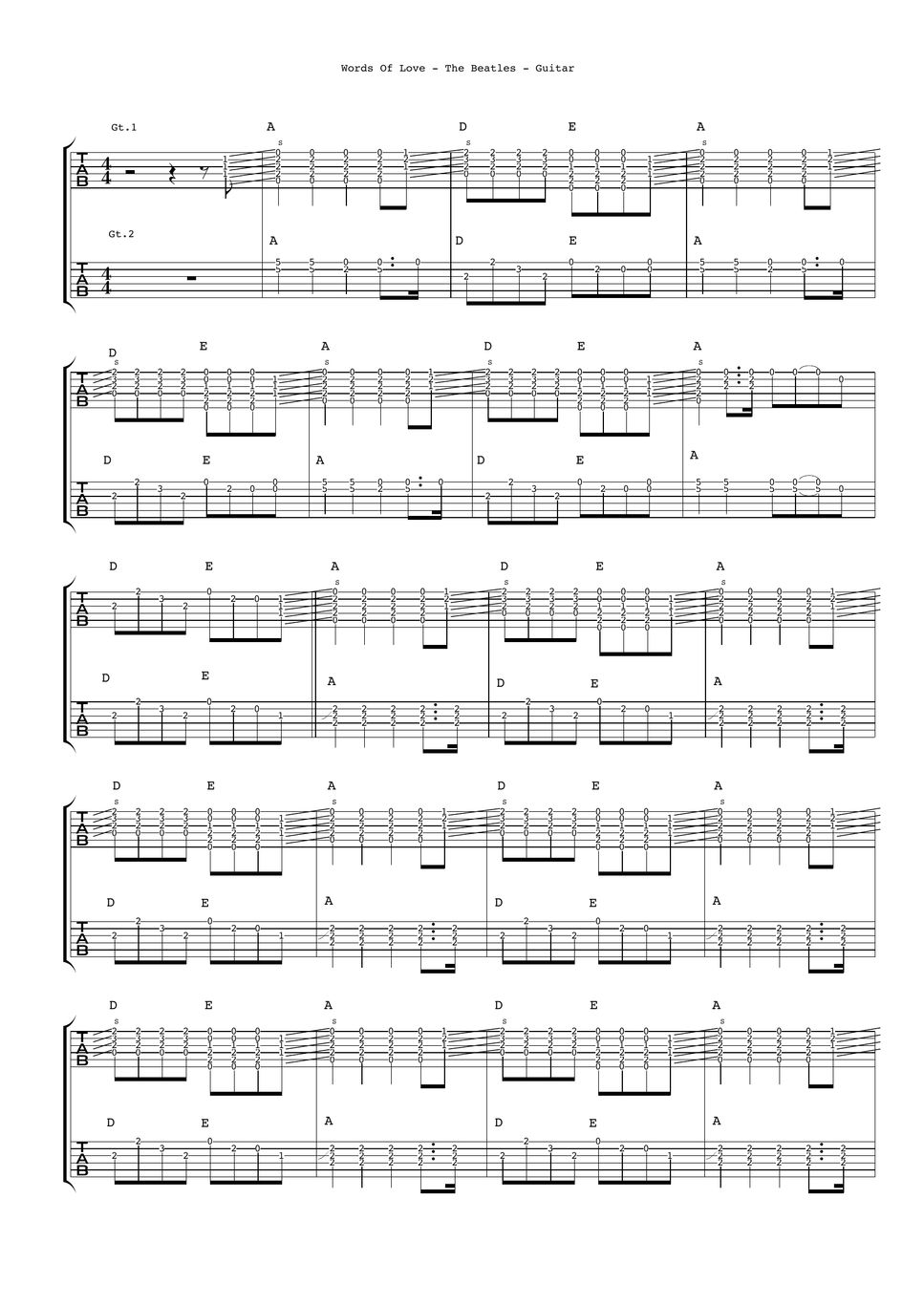 the-beatles-words-of-love-guitar-x2-by-ryohei-kanayama