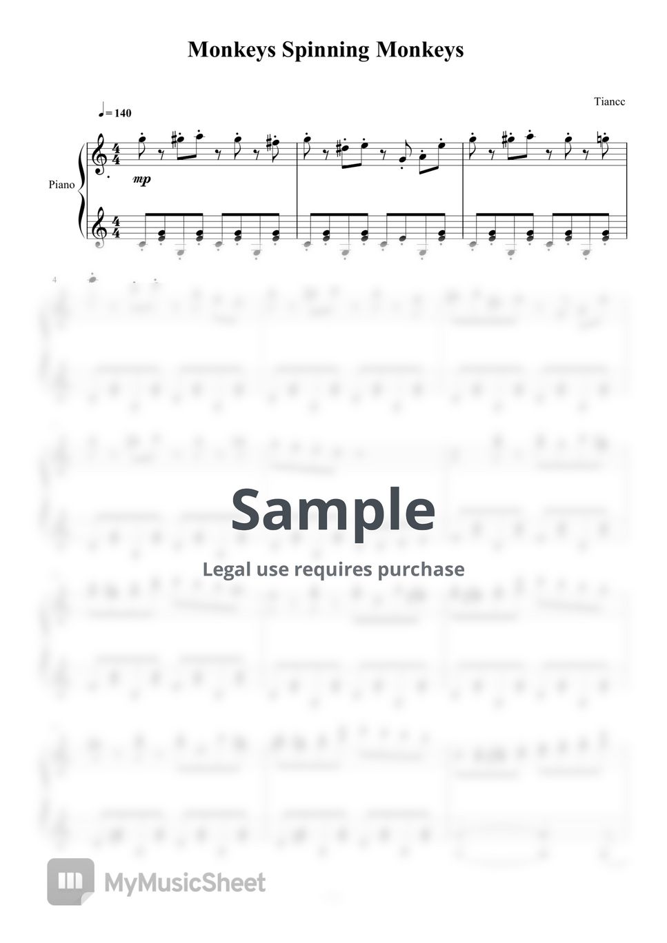 Kevin MacLeod Monkeys Spinning Monkeys Sheets by Tiancc