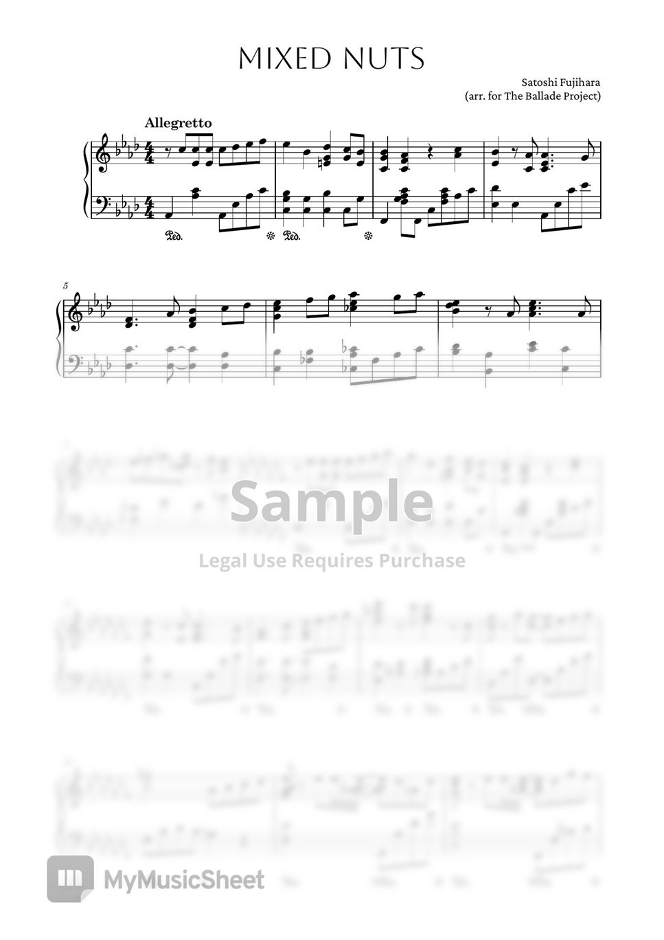 Official Hige Dandism Mixed Nuts Sheets by The Ballade Project