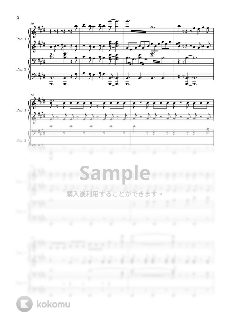 BARR JONATHAN IAN - ポルト・パラディーゾ (ピアノ連弾) by やすpiano