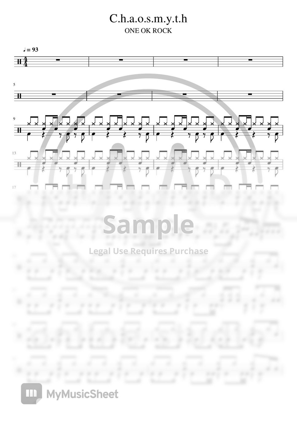 ONE OK ROCK - C.h.a.o.s.m.y.t.h (Drum) by HMD online studio