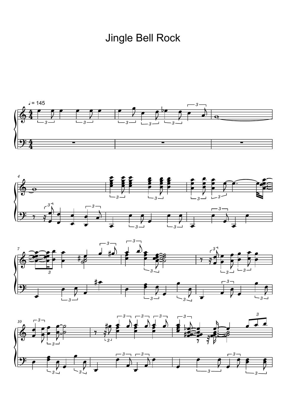 Jingle Bell Rock – Bobby Helm Sheet music for Violin (Solo)