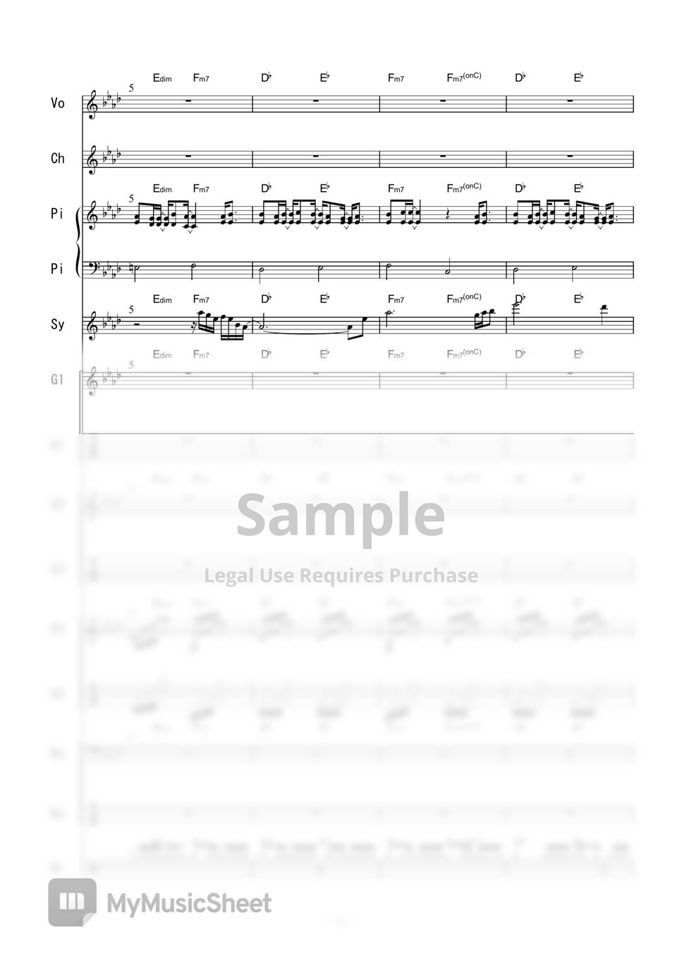 Tales of Legendia - TAO (バンドスコア) 일렉 기타 타브+단선 악보