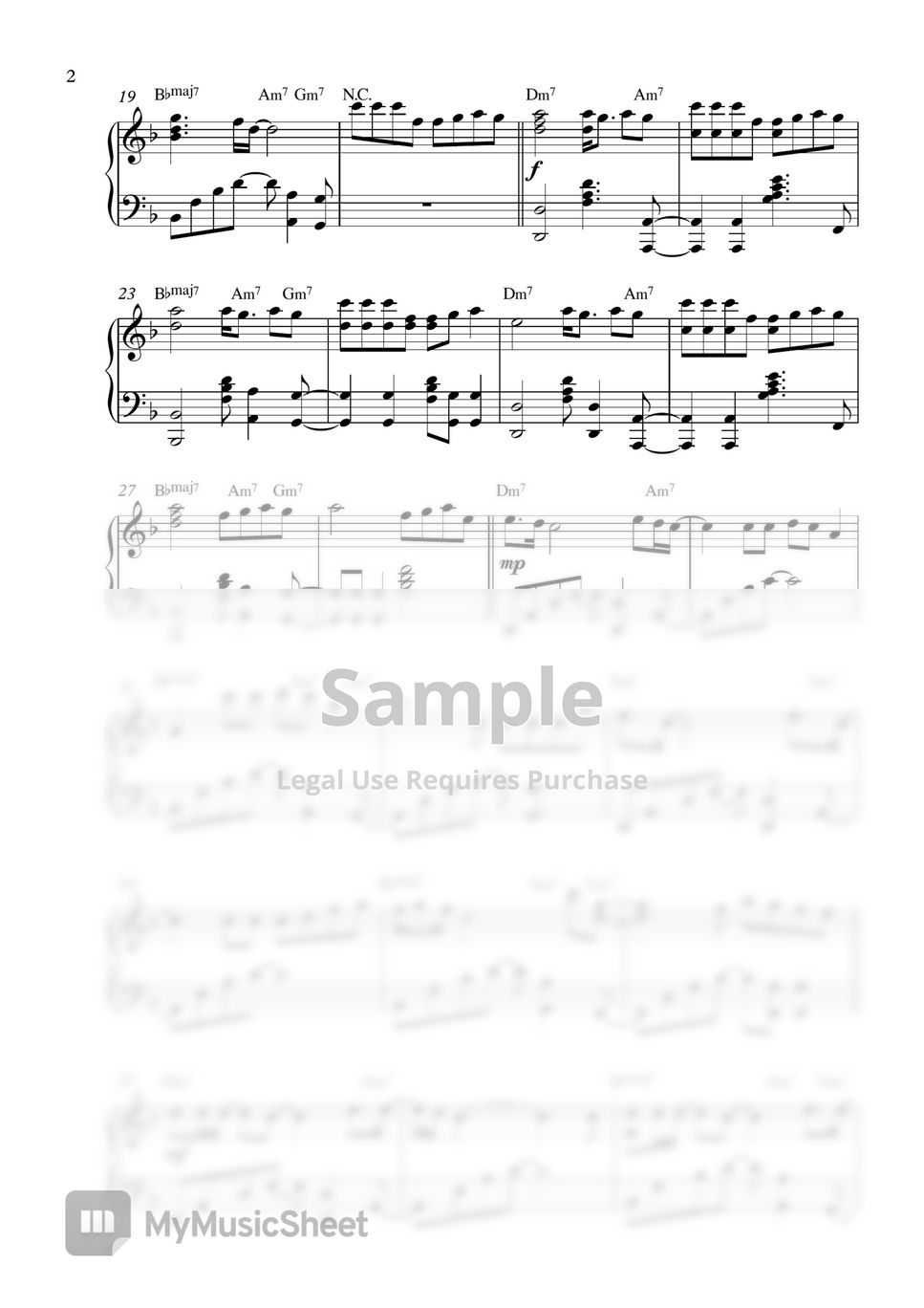 Ariana Grande - positions (Piano Sheet) by Pianella Piano
