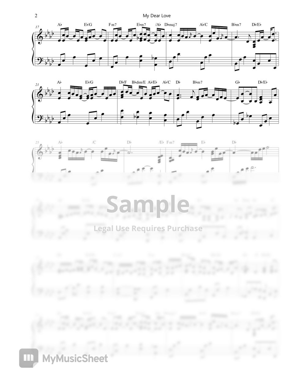 suzi-my-dear-love-start-up-ost-sheets-by-piano-hug