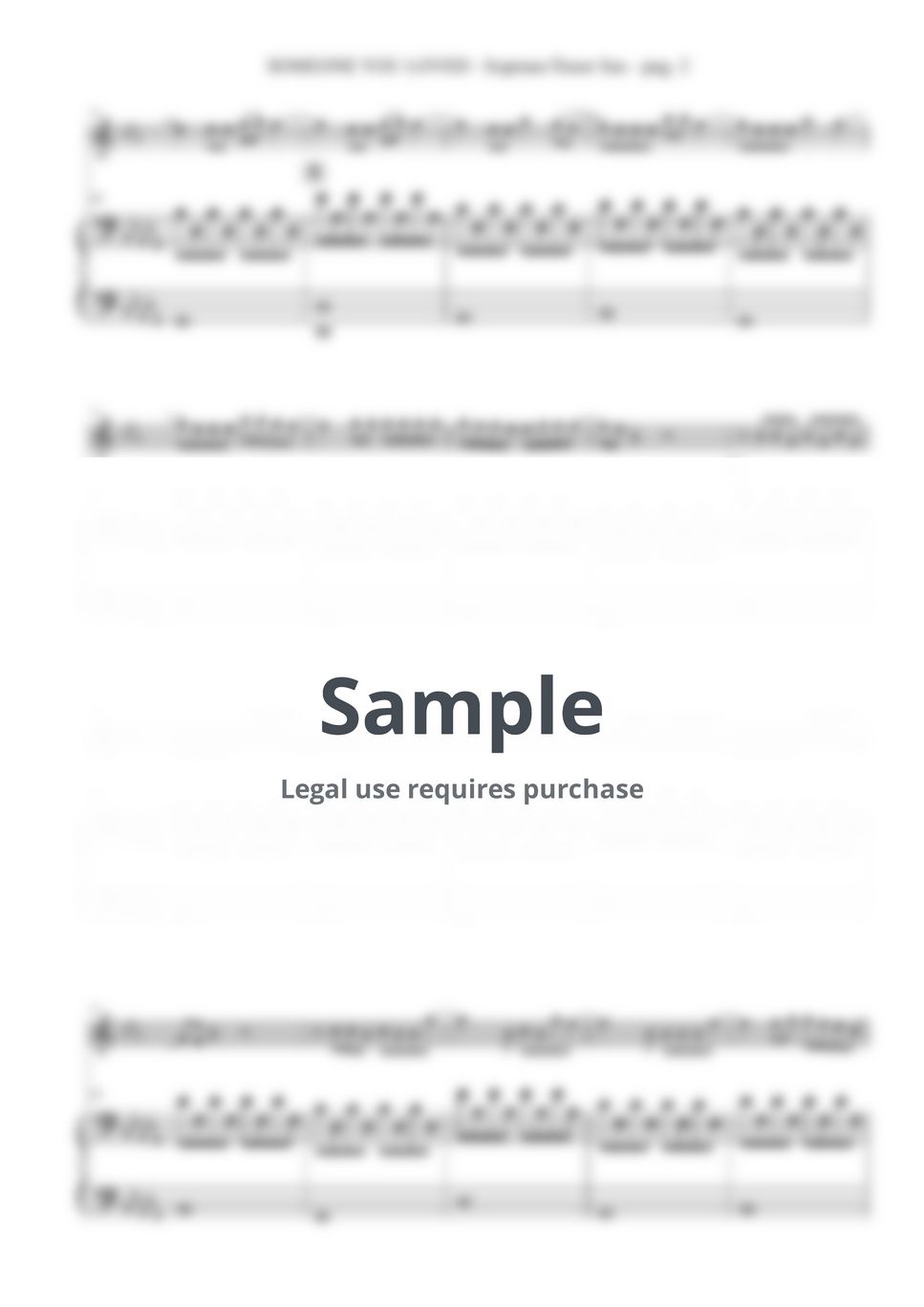 Lewis Capaldi SOMEONE YOU LOVED (for Tenor Sax and Piano) Sheets by