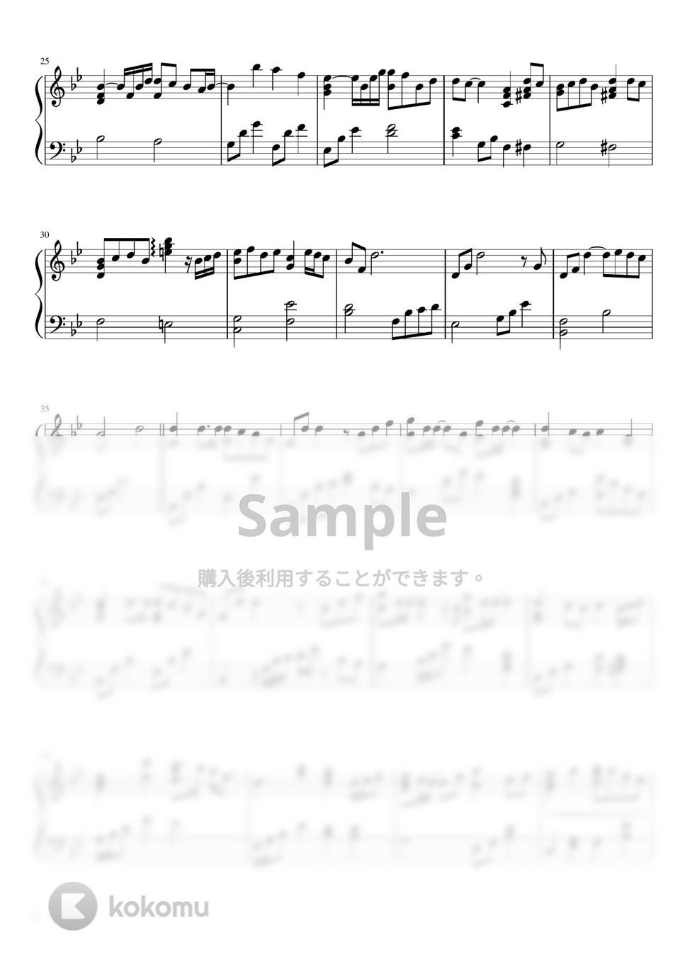中島みゆき - 糸 (ピアノ/ソロ/かんたん) by harupi