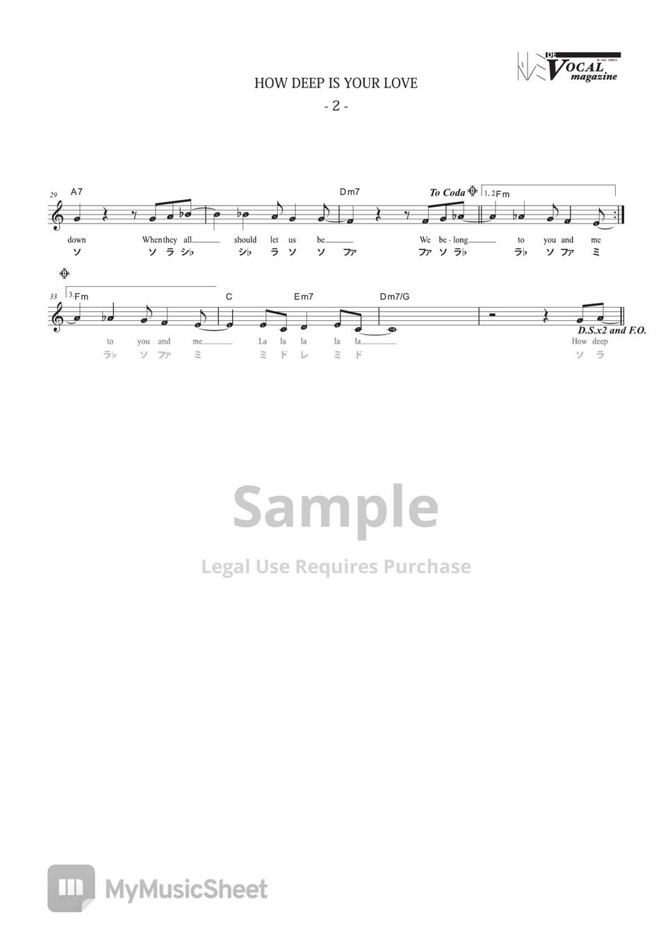 bee-gees-do-re-mi-de-how-deep-is-your-love-vocal-magazine-sheets-by
