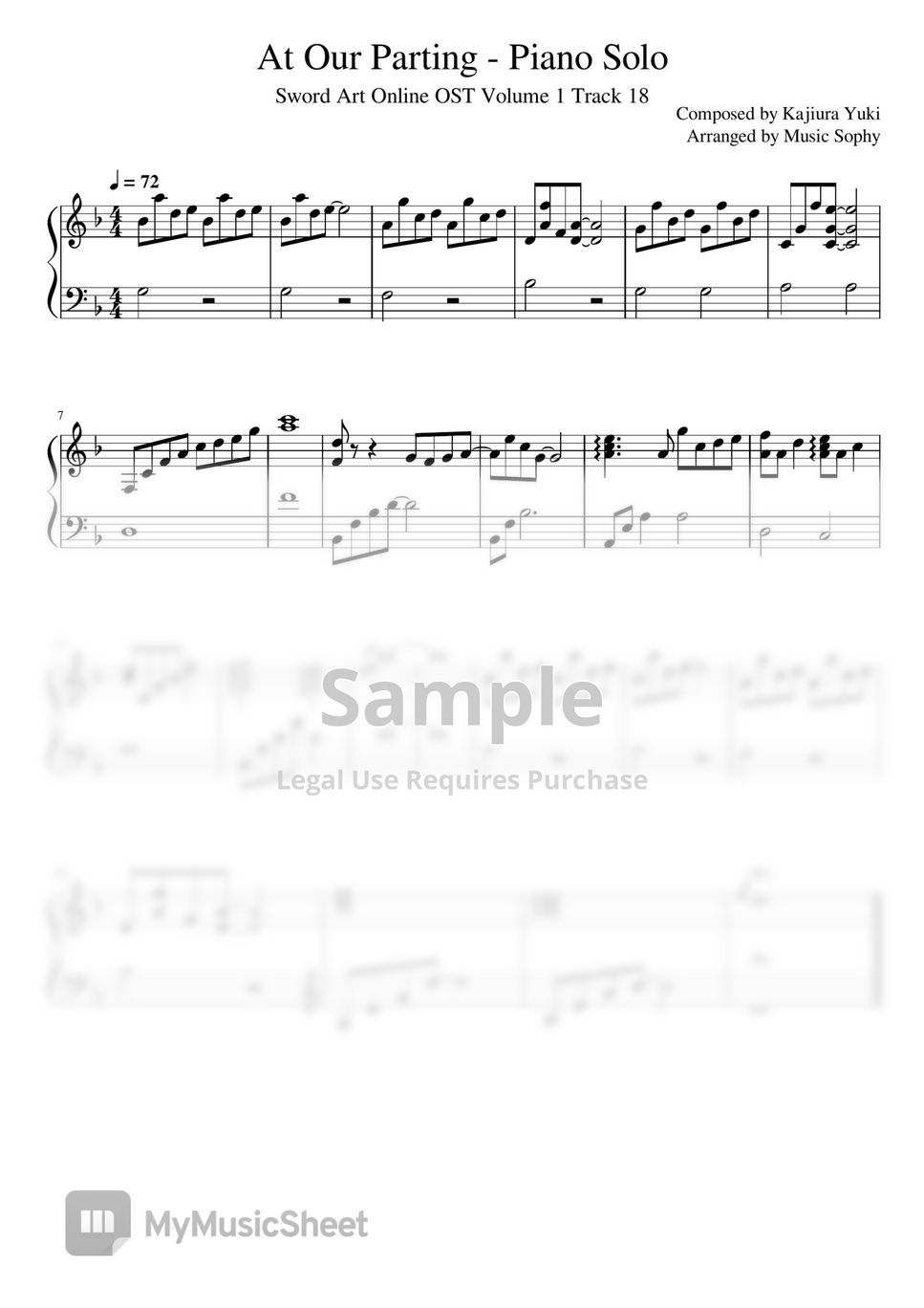 Sword Art Online Original Soundtrack - Sword Art Online Original Soundtrack (Piano Solo) by Music Sophy