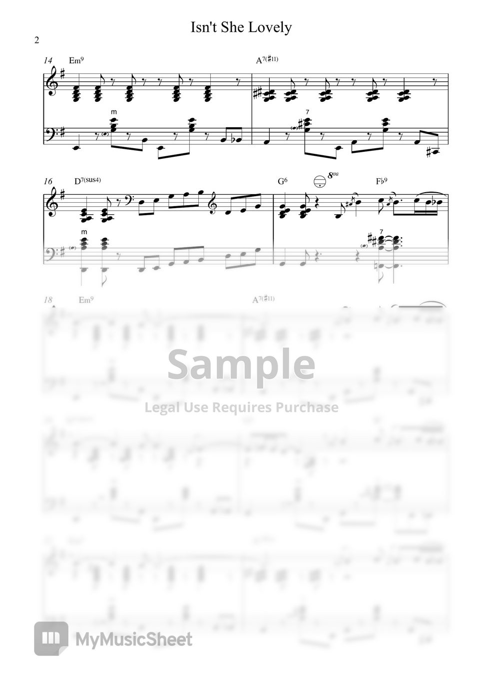 ビッグバンド楽譜「Isn't She Lovely」DOC SEVERINSEN ビッグバンド楽譜「Isn't She Lovely」DOC SEVERINSEN ビッグ
