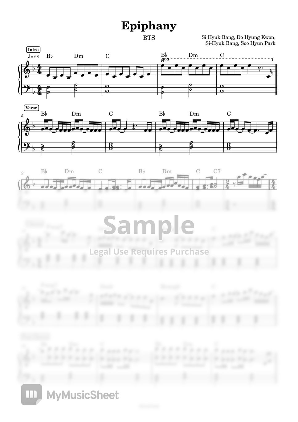 BTS - Epiphany (Piano) by Anacrusa