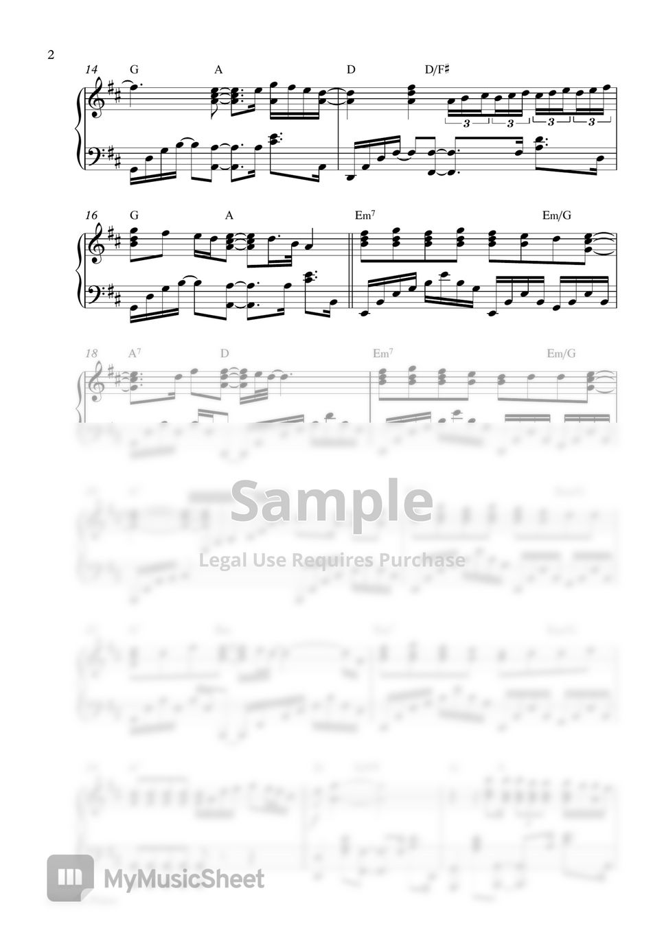 Ed Sheeran - Thinking Out Loud (Piano Sheet) by Pianella Piano