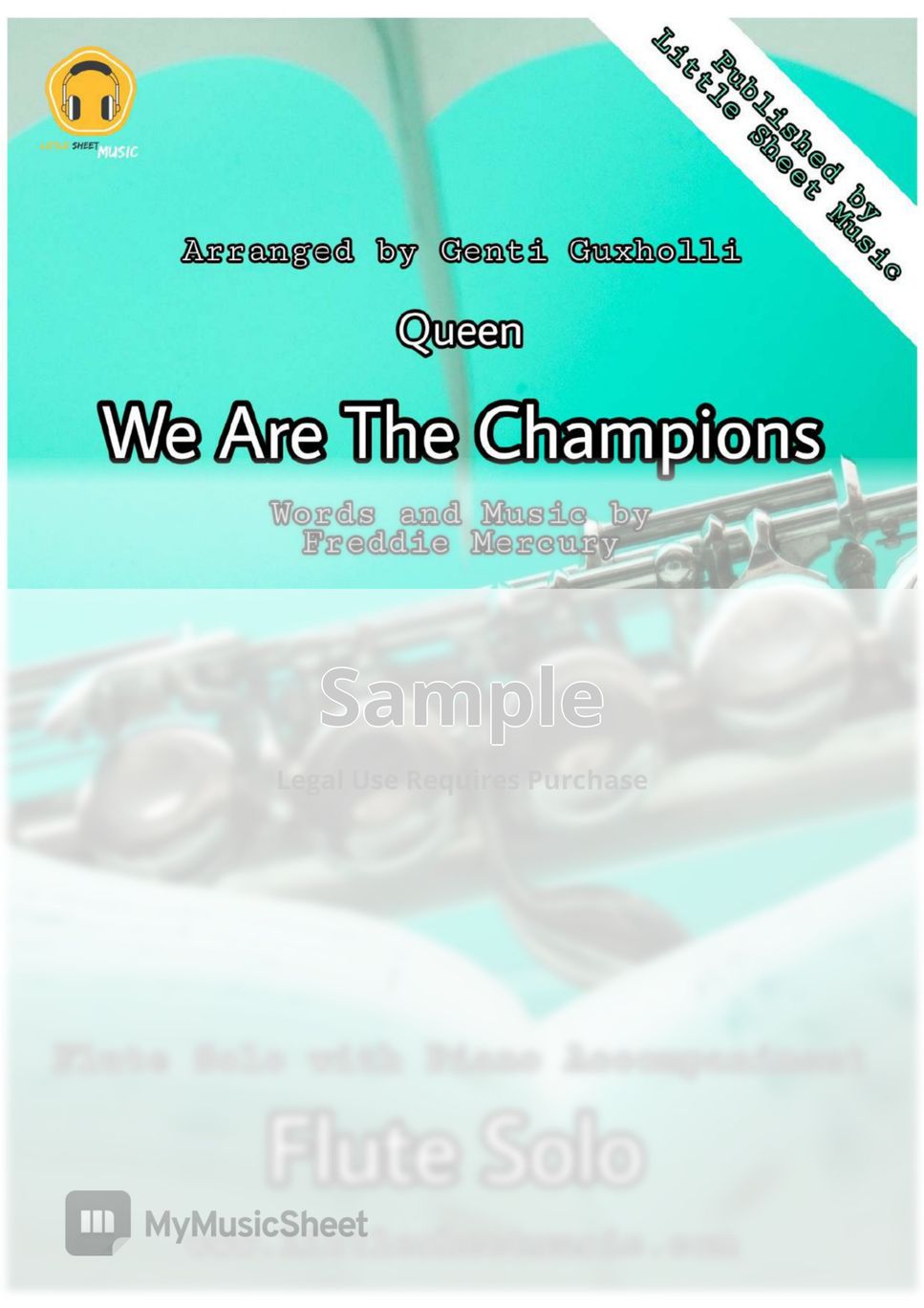 Queen - We Are The Champions (Flute Solo with Piano Accompaniment) by Genti Guxholli