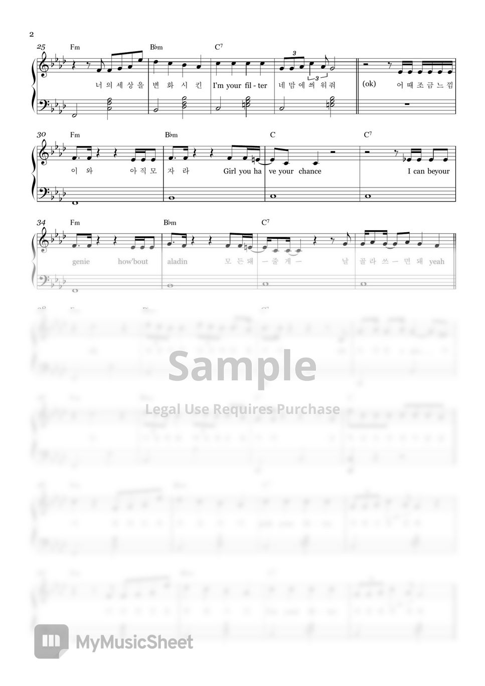 BTS(Jimin) Filter (Basic Ver.) Sheet by DEUTDAMUSIC