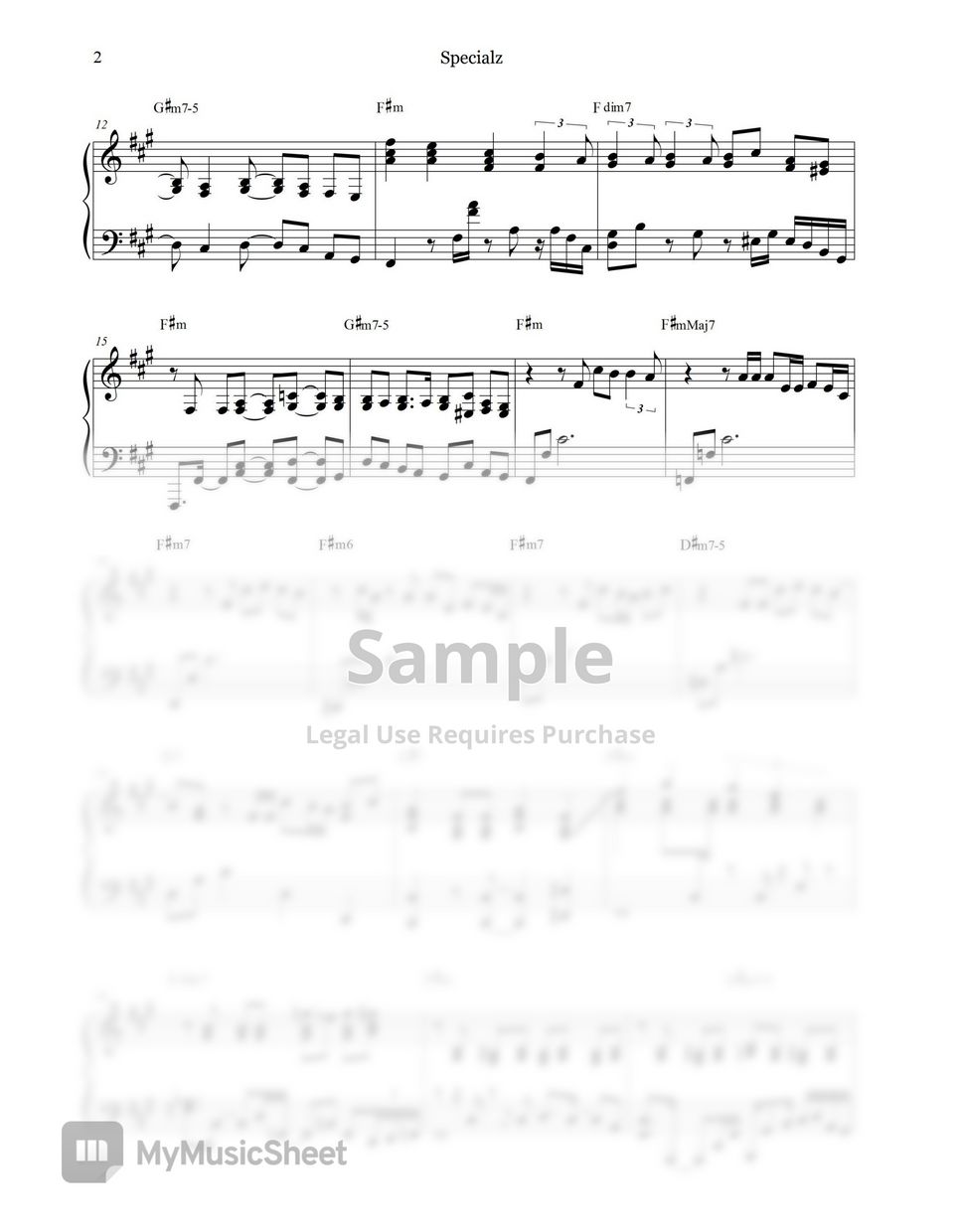 King Gnu King Gnu《Specialz》日本動漫【咒術迴戰：澀谷事變】片頭曲 Sheets by GaYing