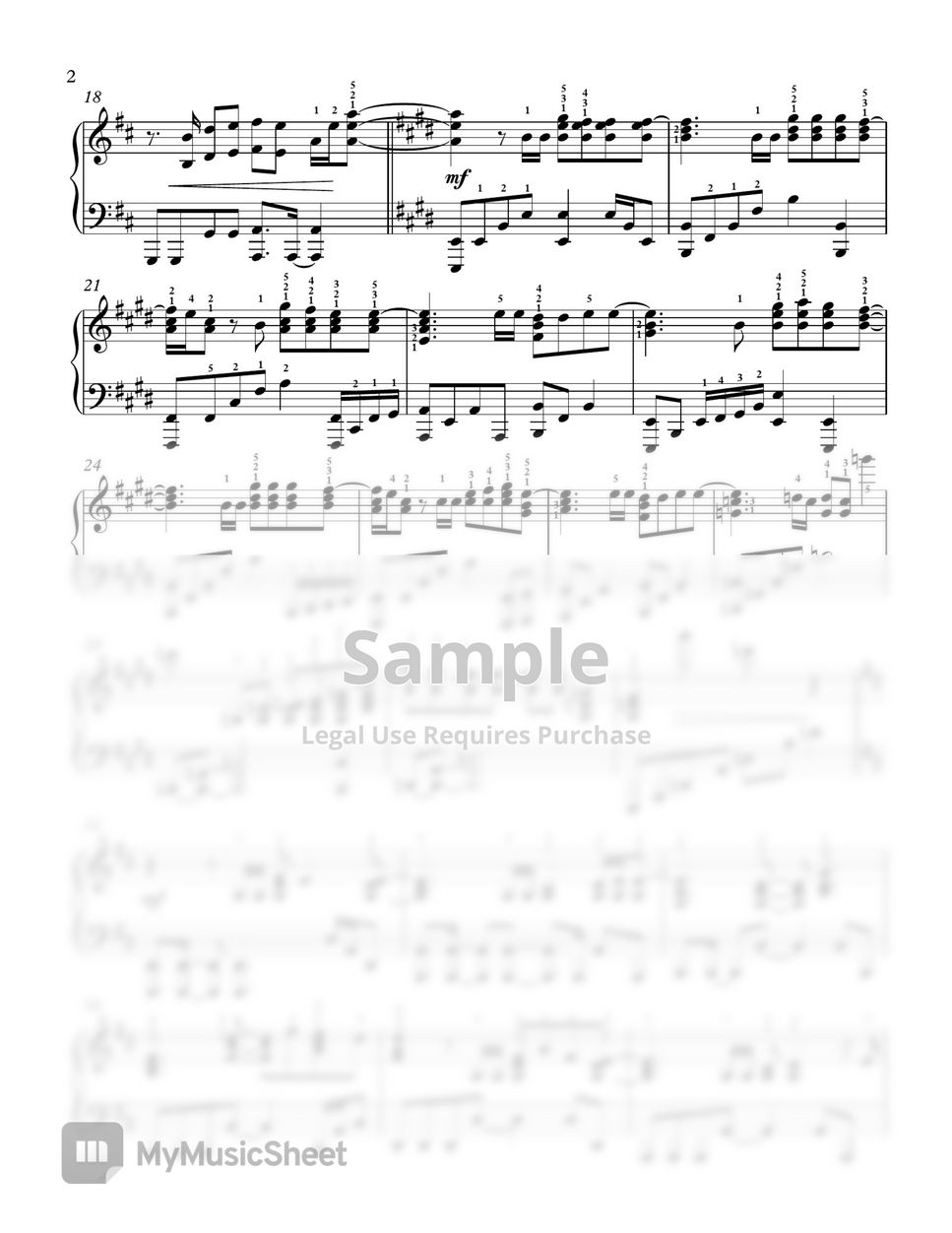 Celine Dion Pour Que Tu M’aimes Encore Sheets by Adelina Piano