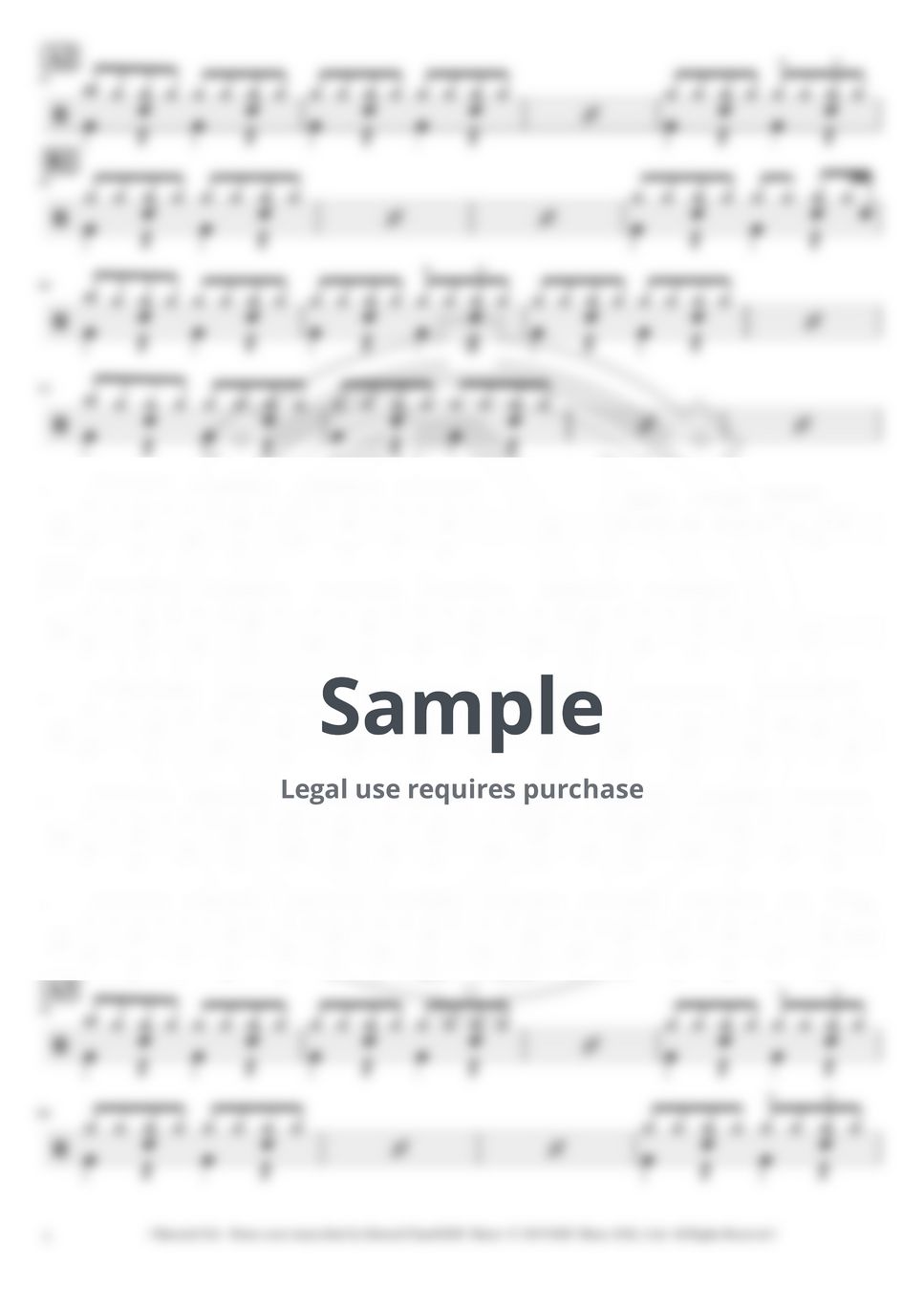 Madonna - Material Girl (Drum Score) by Edward Chan@EDC Music