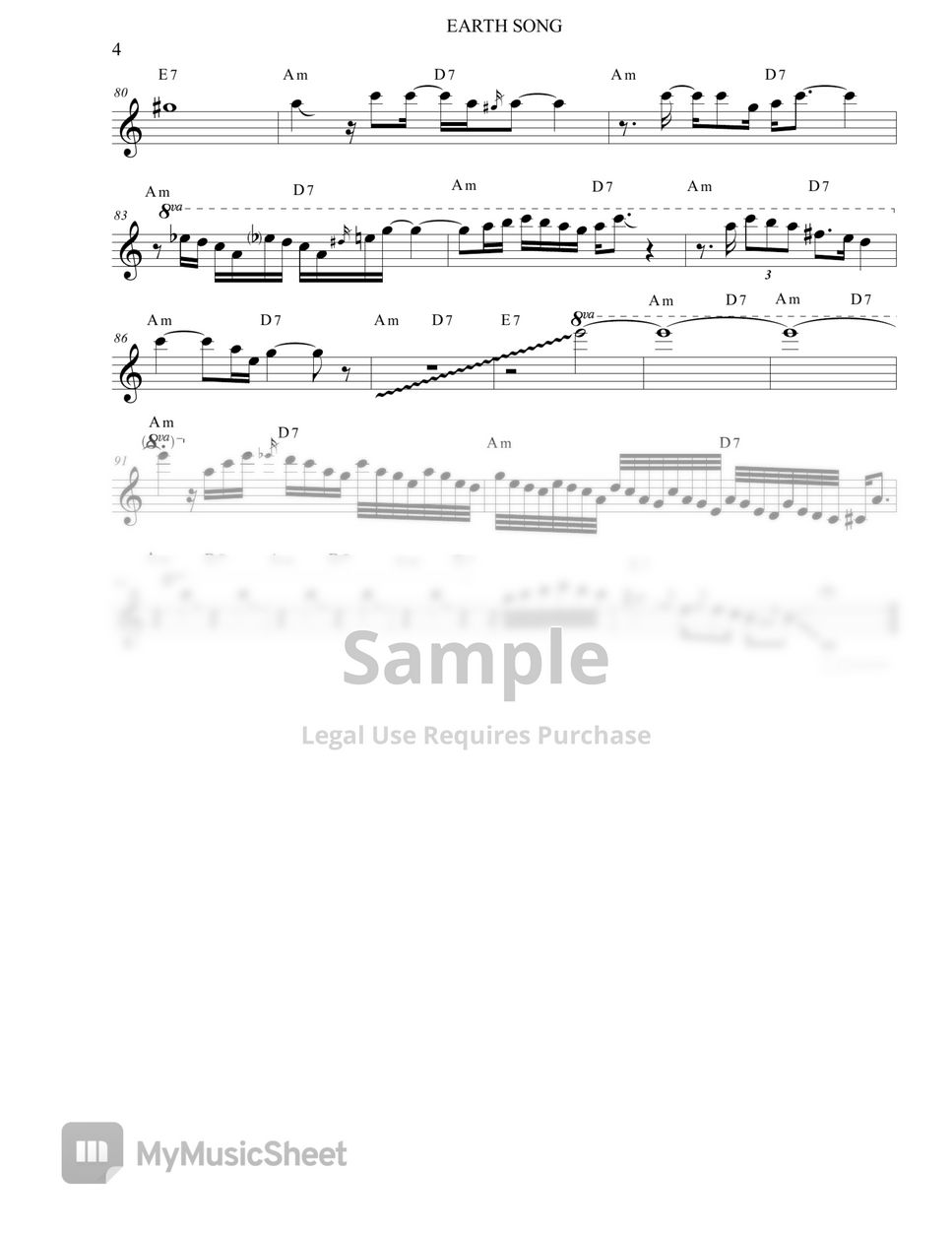 Earth Song - Michael Jackson (Alto Sax) by Ismael Dorado