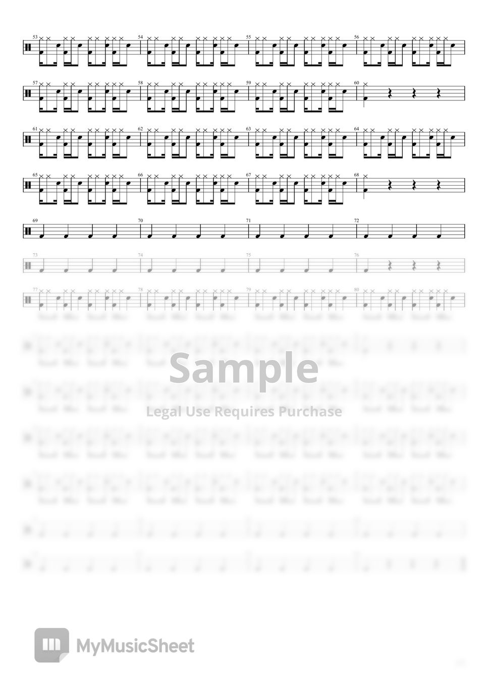 Shakira Waka Waka Sheets by Leslie Tam