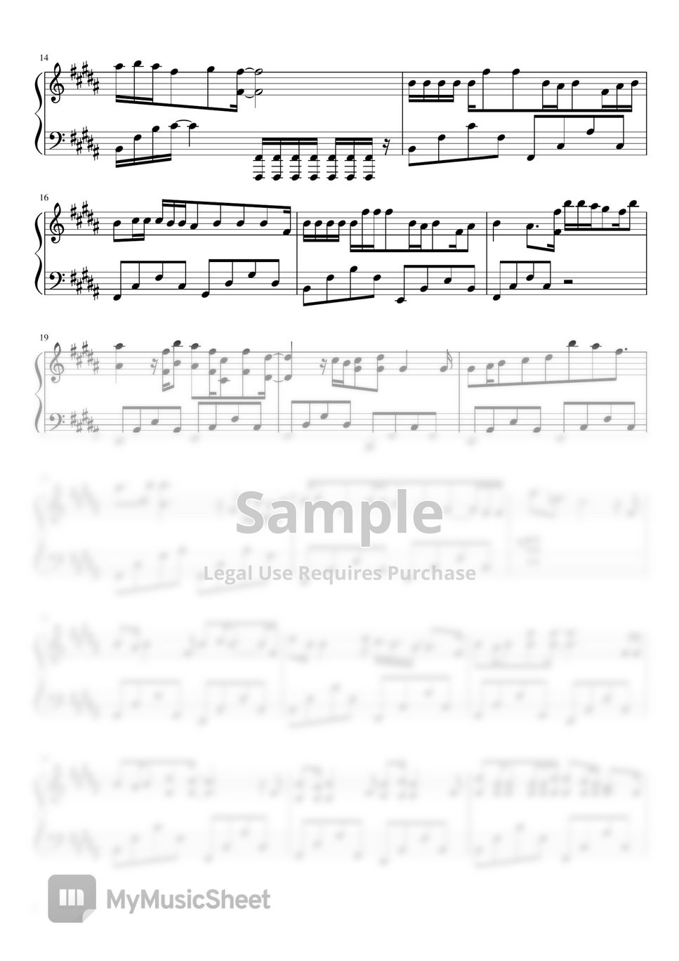 MY FIRST STORY - 花 0714 (Easy) Sheets by Leisure Piano Sheets