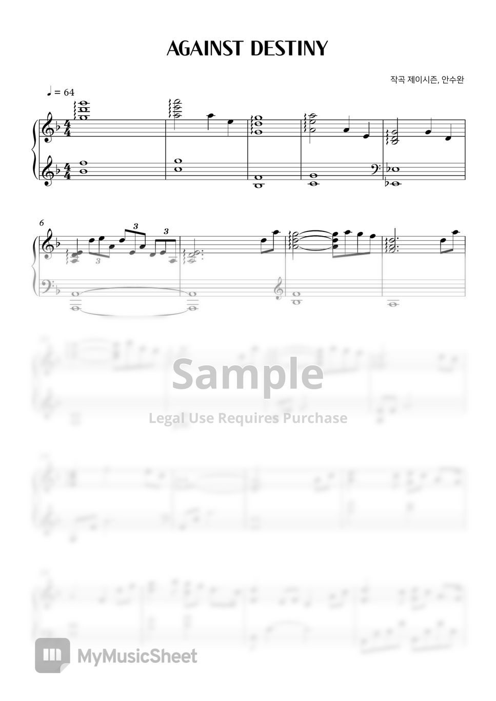 홍천기 OST (Lovers of the Red Sky) - AGAINST DESTINY (Sad Piano Theme BGM) by SweetPiano