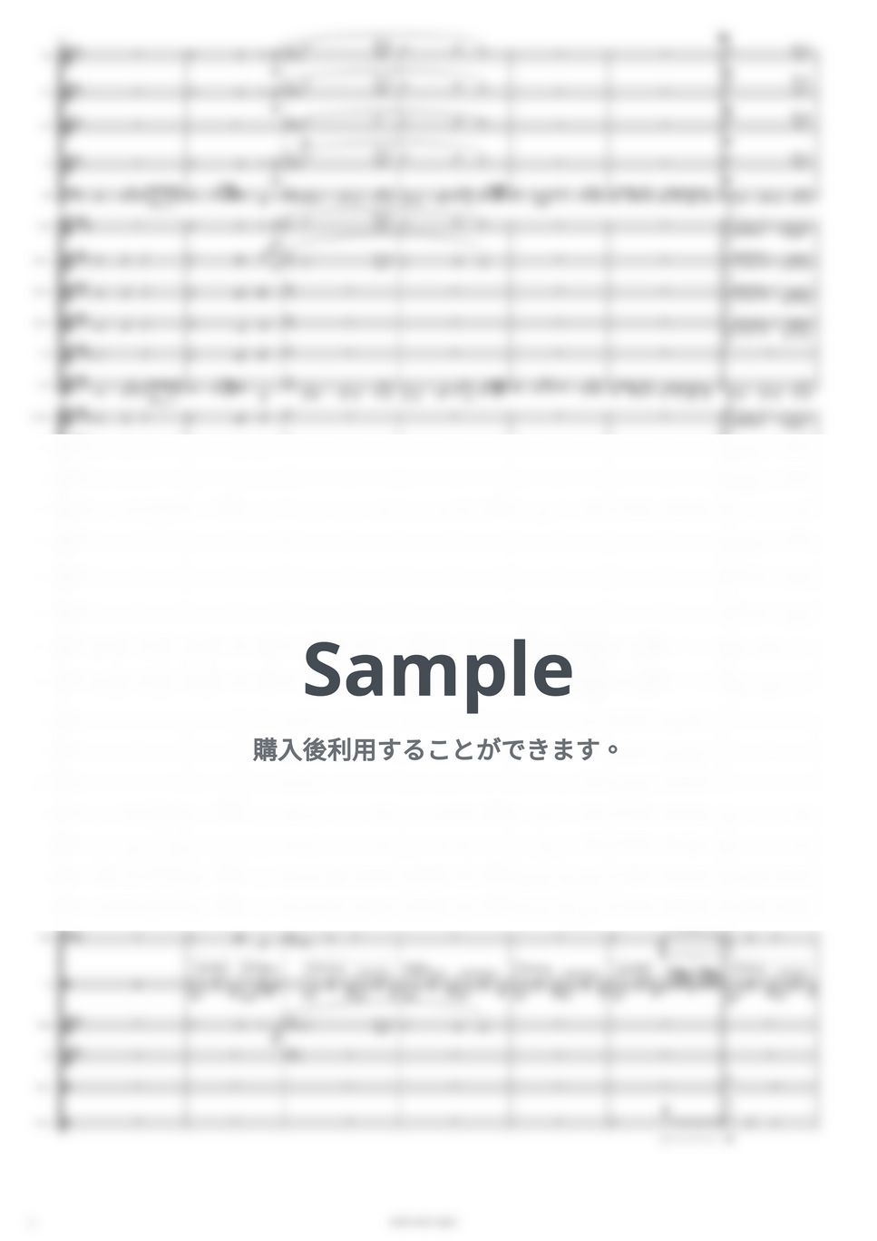 Official髭男dism、Ado、YOASOBI、back number、Chinozo、優里、Awesome City Club、Eve - J-POP2021ベストヒットサビメドレー for wind orchestra (吹奏楽 Lv.5) by mairin